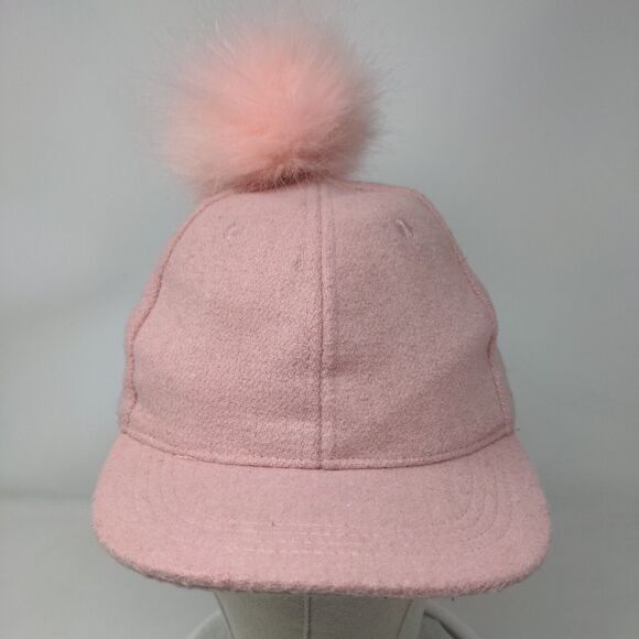 Dopo Dopo Girls Snapback Hat Pink 2-5 Years Adjustable Pompon Faux Fur Blank - Picture 2 of 8